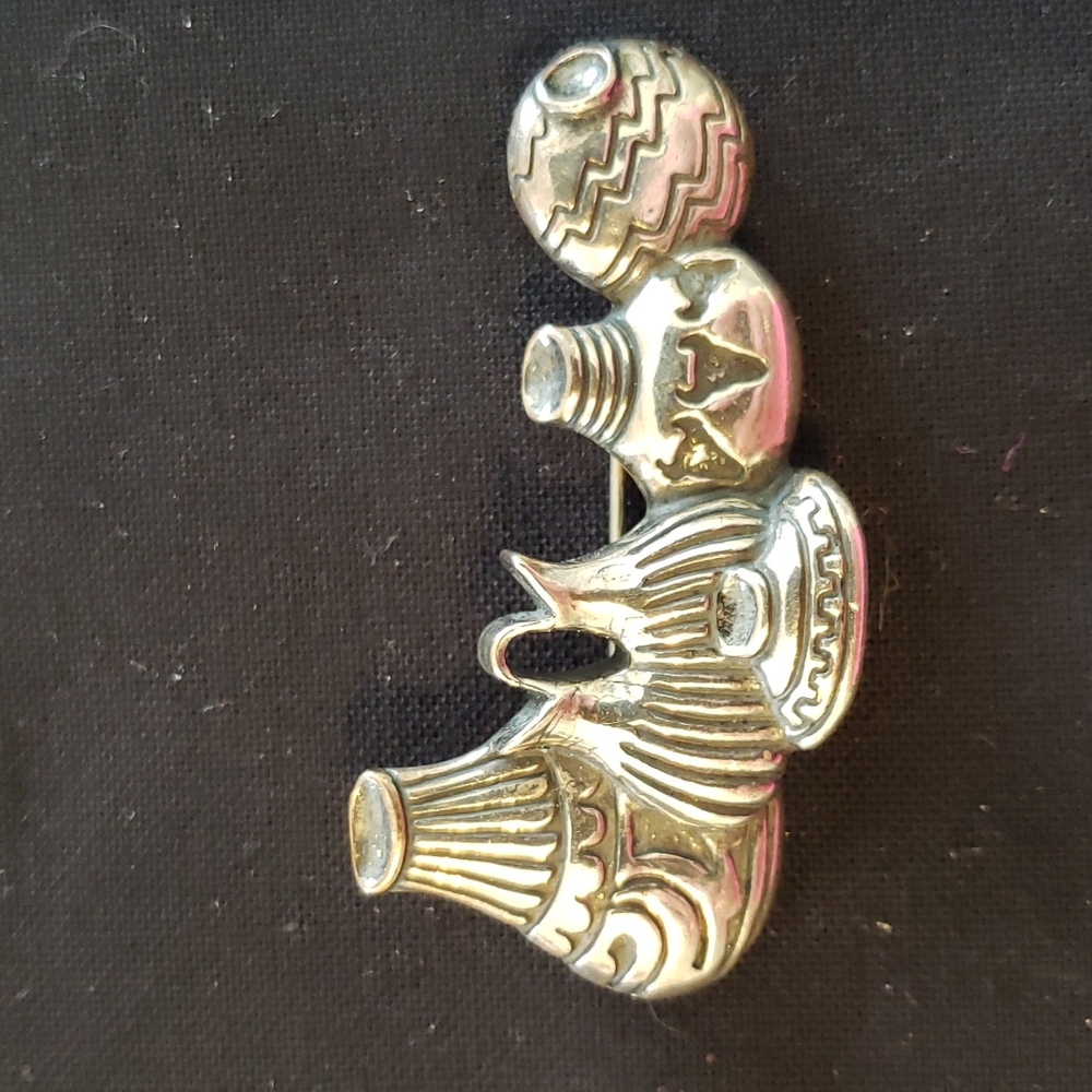 Sterling Silver Native American Pin